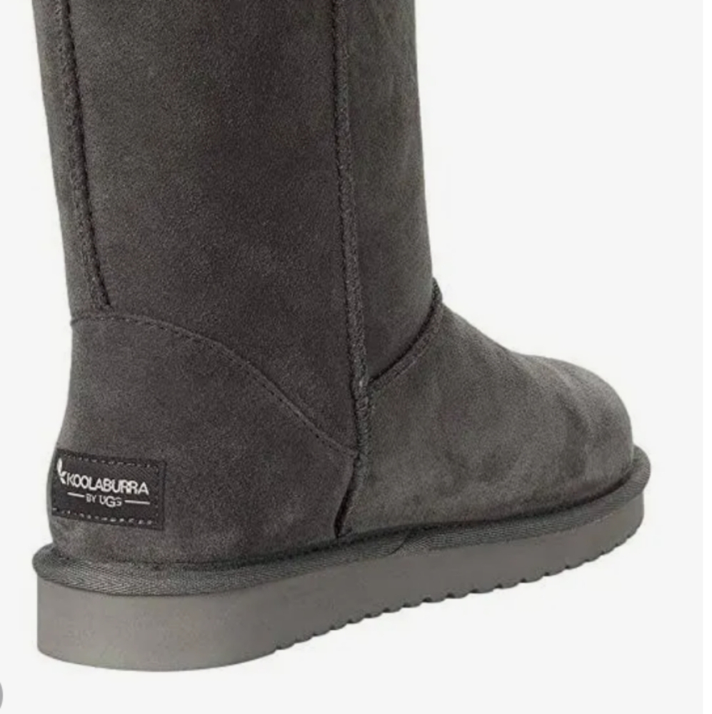 Koolaburra by UGG Gray Short Suede Winter Boots Women 8 - Picture 8 of 8